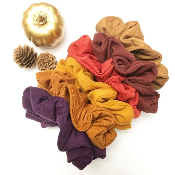 Fall Scrunchie • Redbarn Scrunchie • Knit Scrunchie - Picture 3 of 3